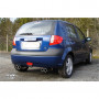 Silent rear duplex stainless steel 2x80mm type 13 for HYUNDAI GETZ 3/5 PORTES