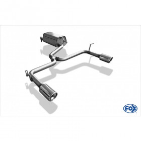 Silencieux arrière duplex inox 1x90mm type 17 pour HYUNDAI I30 TYPE FD (FABRICATION RÉPUBLIQUE CZECH)