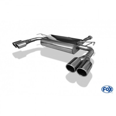 Silent rear duplex stainless steel 2x80mm type 16 for HYUNDAI IX35