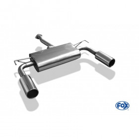 Silencieux arrière duplex inox 1x100mm type 12 pour HYUNDAI IX35
