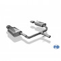Silent rear duplex stainless steel 1x160x90mm type 38 for HYUNDAI I40 CW
