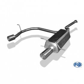 Silent rear duplex stainless steel 1x90mm type 13 for HYUNDAI SANTA FE TYPE SM