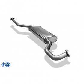 Stainless rear silencer for HYUNDAI SANTA FE 4x4 TYPE DM