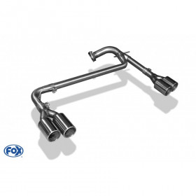 2x90mm 2x90mm stainless steel duplex exhaust system for HYUNDAI SANTA FE 4x4 TYPE DM