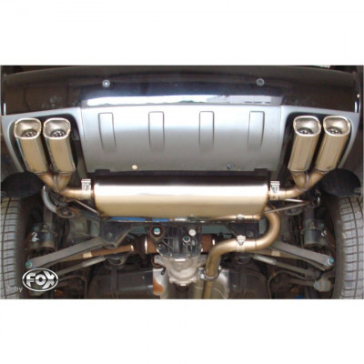 Silencieux arrière duplex inox 2x88x79mm type 70 pour HYUNDAI TUCSON 4x4 TYPE JM