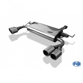 Silencieux arrière duplex inox 2x90mm type 12 pour HYUNDAI TUCSON 4x4 TYPE JM