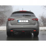 Silent rear duplex stainless steel 1x129x106mm type 32 for INFINITI FX30D