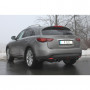Silent rear duplex stainless steel 1x129x106mm type 32 for INFINITI FX30D