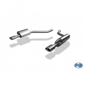 Silencieux arrière duplex inox 1x115x85mm type 33 pour JAGUAR XJ - X350