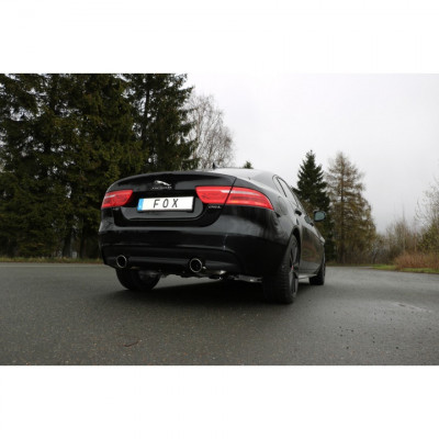 Silencieux arrière duplex inox 1x100mm type 16 pour JAGUAR XE