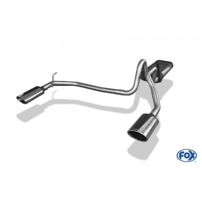 Silent rear duplex stainless steel 1x115x85mm type 33 for JEEP CHEROKEE/LIBERTY TYPE KJ