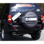 Silencieux arrière duplex inox 1x115x85mm type 33 pour JEEP CHEROKEE/LIBERTY TYPE KJ