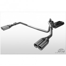 Silencieux arrière duplex inox 2x80mm type 13 pour JEEP GRAND CHEROKEE TYPE WJ/WG