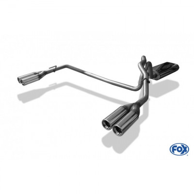 Silencieux arrière duplex inox 2x80mm type 13 pour JEEP GRAND CHEROKEE TYPE WJ/WG