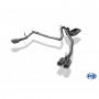 Silent rear duplex stainless steel 2x80mm type 13 for JEEP GRAND CHEROKEE TYPE WH