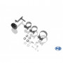 Silencieux arrière duplex inox 2x80mm type 17 pour JEEP GRAND CHEROKEE TYPE WK