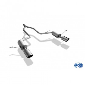 Silencieux arrière duplex inox 1x129x106mm type 32 pour JEEP GRAND CHEROKEE TYPE WK