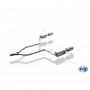 Silent rear duplex stainless steel 1x129x106mm type 32 for JEEP GRAND CHEROKEE TYPE WK