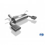 Silencieux arrière duplex inox 1x160x80mm type 53 pour JEEP WRANGLER III TYPE JK