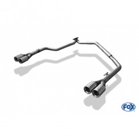 2x76mm type 13 stainless steel exhaust system for KIA CARNIVAL II