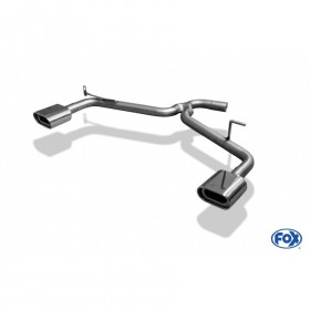 1x135x80mm type 53 duplex exhaust system for KIA CEE'D HAYON