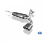 Silent stainless steel rear 1x135x85mm type 53 for KIA CERATO HAYON