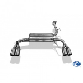 Silent rear duplex stainless steel 2x80mm type 12 for KIA CERATO HAYON