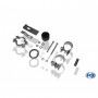 Silent stainless steel rear 2x70mm type 16 (central output) for KIA PICANTO TYPE BA