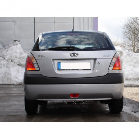 Silencieux arrière inox 2x130x50mm type 52 (sortie centrale) pour KIA RIO II