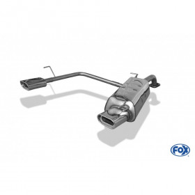 Silent rear duplex stainless steel 1x135x80mm type 53 for KIA RIO II