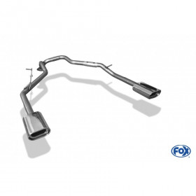1x135x80mm type 53 duplex exhaust system for KIA SORENTO TYPE JC