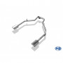 Système d'embouts d'échappement duplex inox 1x135x80mm type 53 pour KIA SORENTO TYPE JC FACELIFT