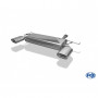 Silent rear duplex stainless steel 1x135x80mm type 53 for KIA SPORTAGE 4x4 TYPE JE