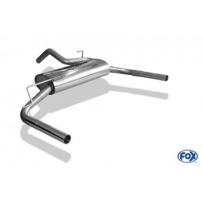 Silent rear duplex stainless steel 1x45mm type 10 for LADA NIVA 4x4