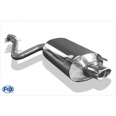 Silencieux arrière inox 1x115x85mm type 33 pour LEXUS IS 200