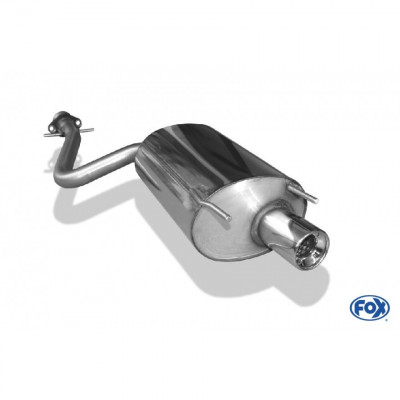 Silencieux arrière inox 1x90mm type 13 pour LEXUS IS 200