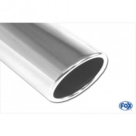 Silent rear duplex stainless steel 1x100mm type 16 for LEXUS IS 220 D