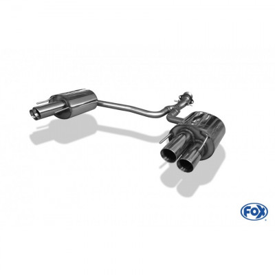 Silencieux arrière duplex inox 2x90mm type 25 pour LEXUS IS F