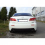 Silencieux arrière duplex inox 2x90mm type 25 pour LEXUS IS F