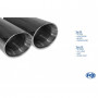 Silencieux arrière duplex inox 2x90mm type 25 pour LEXUS IS F