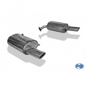 Silencieux arrière duplex inox 1x115x85mm type 32 pour LEXUS GS TYPE JZ160