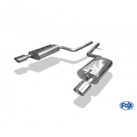 Silencieux arrière duplex inox 1x115x85mm type 33 pour LEXUS LS 430