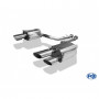 Silencieux arrière duplex inox 2x115x85mm type 38 pour LEXUS RC F
