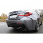 Silencieux arrière duplex inox 2x115x85mm type 38 pour LEXUS RC F