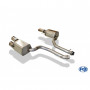 Silent rear duplex stainless steel 2x115x85mm type 38 (Titan color) for LEXUS RC F