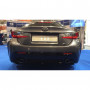 Silent rear duplex stainless steel 2x115x85mm type 38 (Titan color) for LEXUS RC F