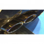 Silent rear duplex stainless steel 2x115x85mm type 38 (Titan color) for LEXUS RC F