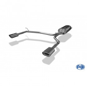 Silent rear duplex stainless steel 1x135x80mm type 53 for LEXUS RX 300/350 TYPE XU3