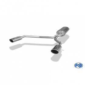 Silencieux arrière duplex inox 1x140x90mm type 32 pour LEXUS RX 300/350 TYPE XU3