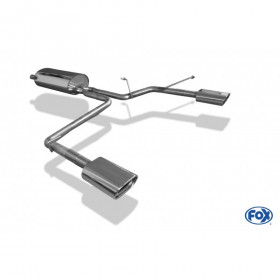 Silencieux arrière duplex inox 1x135x80mm type 53 pour LEXUS RX 400H TYPE HXU3